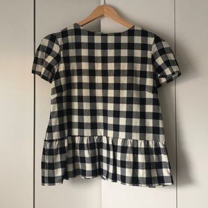 Gingham Peplum